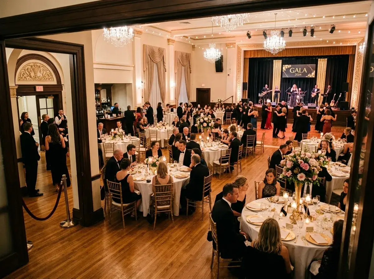 Best banqueting venue in Ruislip, Venue 5 hall set for a wedding
