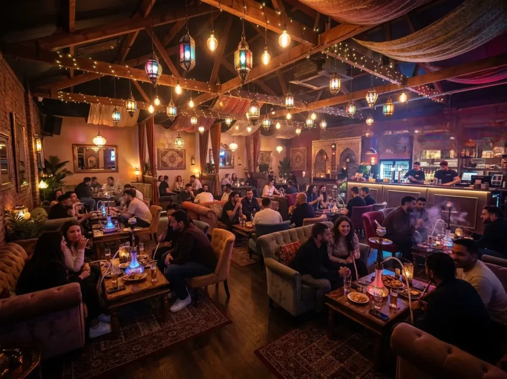 Venue 5's shisha lounge interior in Ruislip